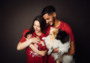 familienfotoshooting mit hund