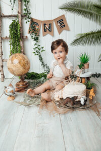geburtstag fotoshooting mit torte