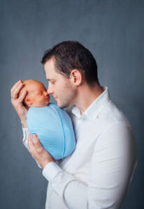 Familienshooting papa baby